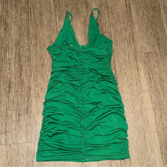 Hello Molly Green Rushed Dress - US 6 - Picture 2 of 4